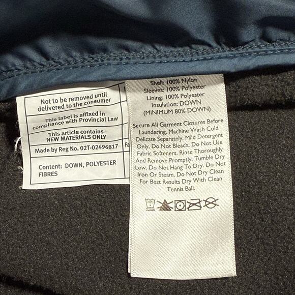 Eddie Bauer Mens L Tall Emberlite Hybrid Jacket Full Zip Black Gray EB650 Down - Picture 6 of 8